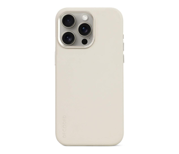Decoded Leather Back Cover do iPhone 15 Pro clay D24IPO15PBC1CY - 1187382 - zdjęcie